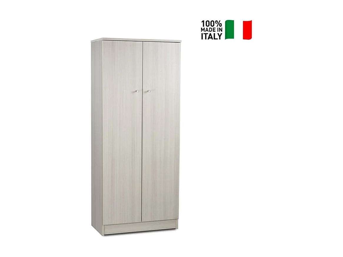 Mueble multiusos 2 puertas 3 baldas salón entrada Kadir - Eucalipto