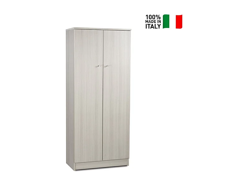 Mueble multiusos 2 puertas 3 baldas salón entrada Kadir - Eucalipto