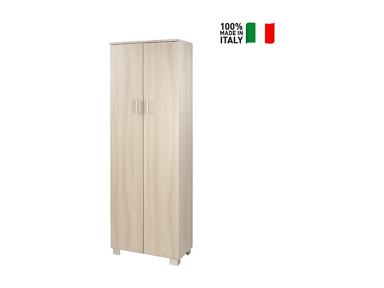 Mueble multiuso entrada salón 2 puertas 4 baldas Argus - Olmo