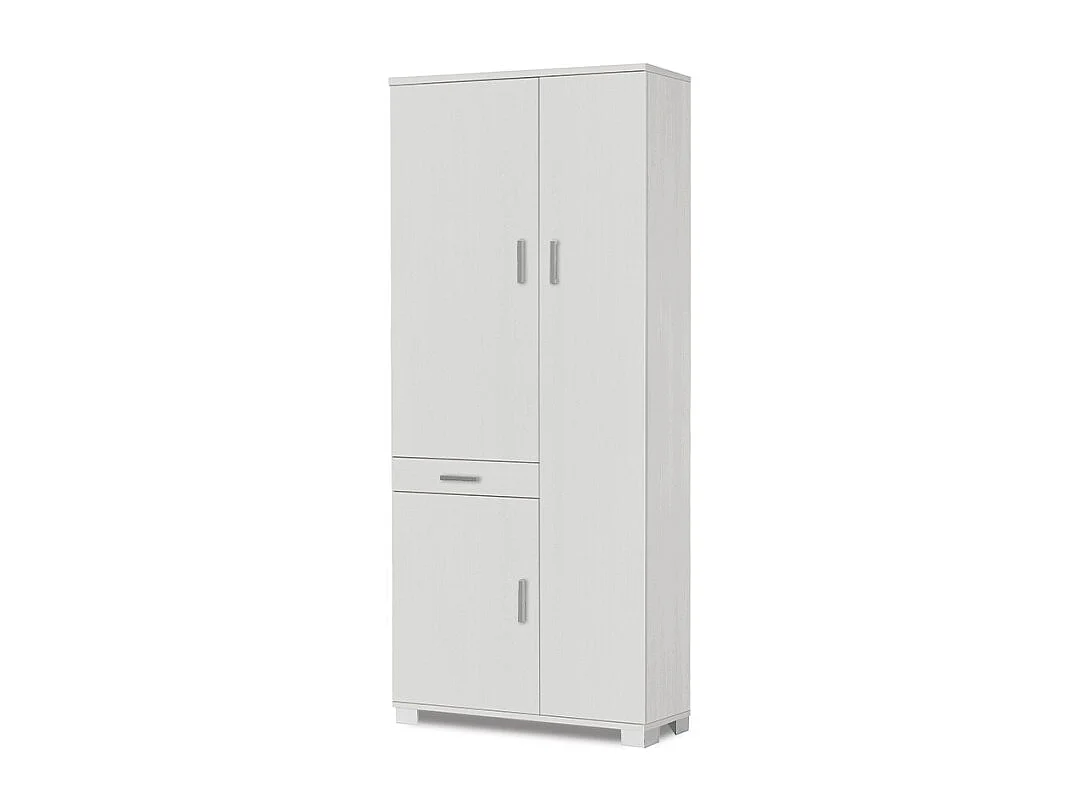 Armario multiusos 6 baldas cajón 3 puertas Vigo - Blanco