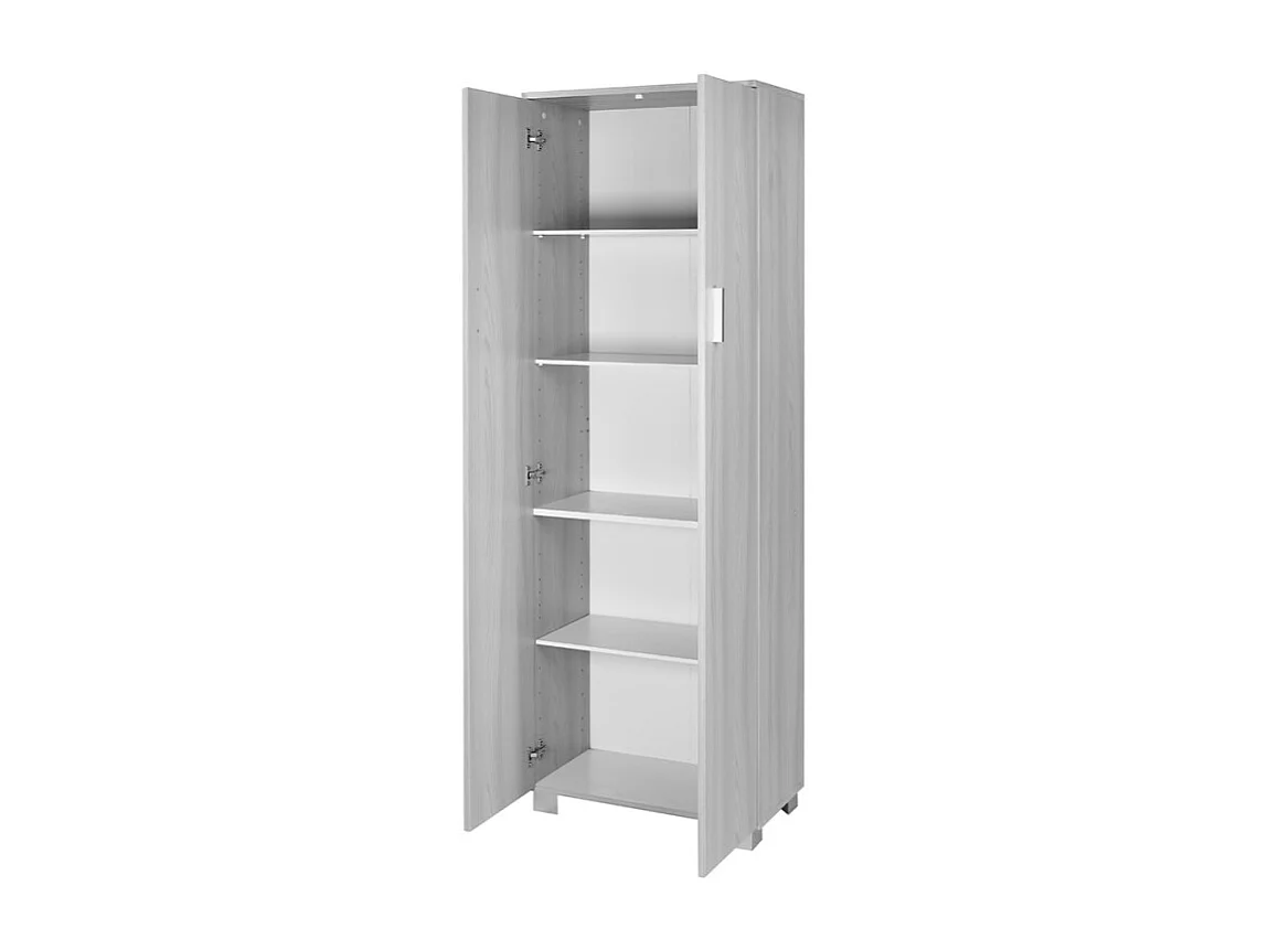 Mueble multiuso entrada salón 2 puertas 4 baldas Argus - Blanco