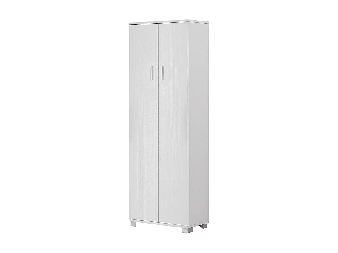 Mueble multiuso entrada salón 2 puertas 4 baldas Argus - Blanco