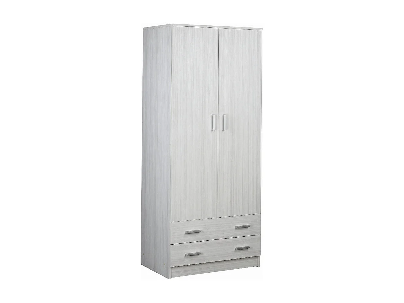 Armario ropero dormitorio moderno 2 puertas 2 cajones Fanny - Eucalipto