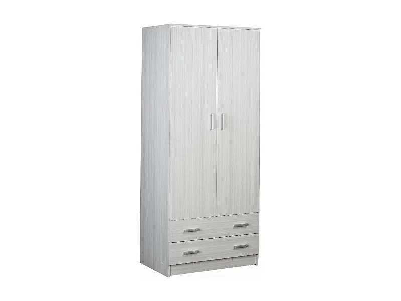 Armario ropero dormitorio moderno 2 puertas 2 cajones Fanny - Eucalipto