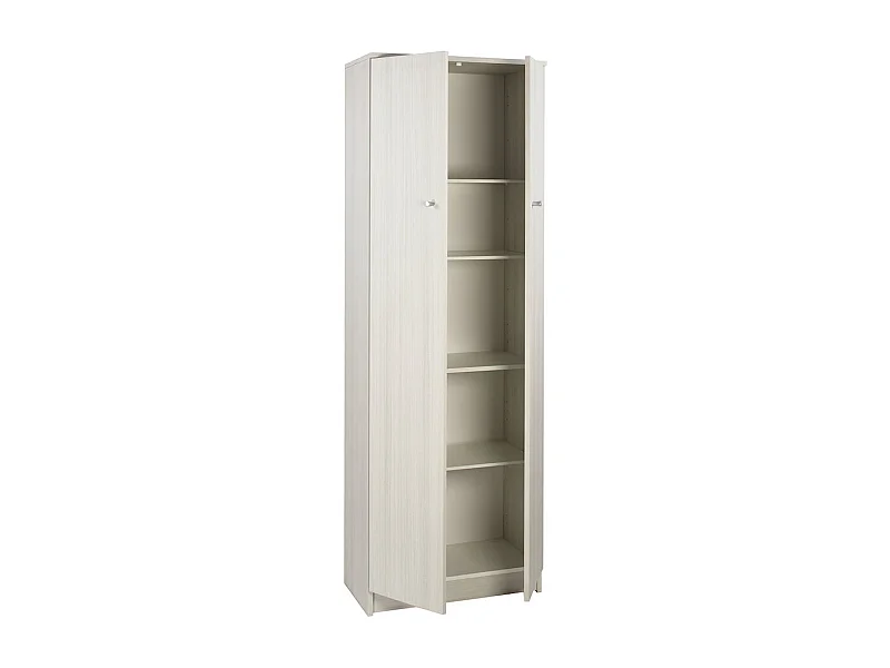 Mueble entrada multiusos 2 puertas 4 baldas salón armario Mainz - Olmo
