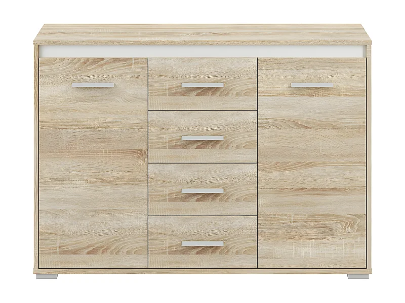 KOMMODE Avo Sonoma Eiche, Absetzung austauschbar 120 / 34 / 85cm