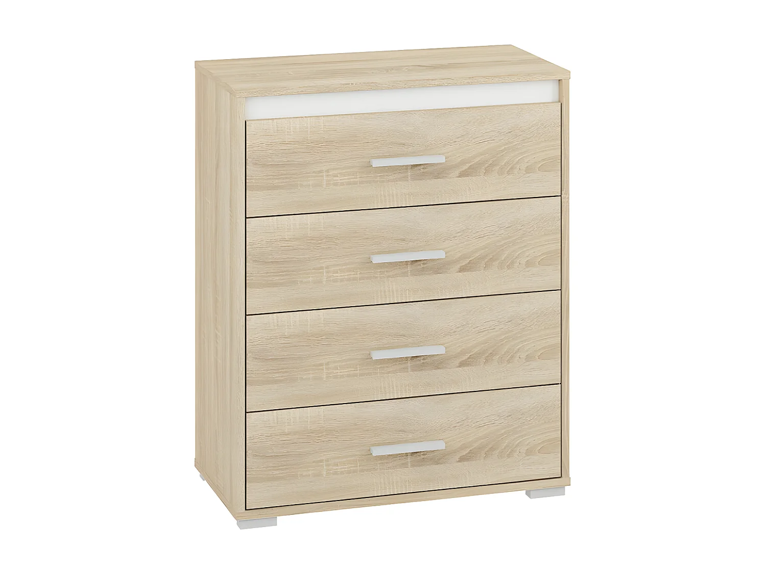 KOMMODE Avo Sonoma Eiche, Absetzung austauschbar 69 / 34 / 85cm