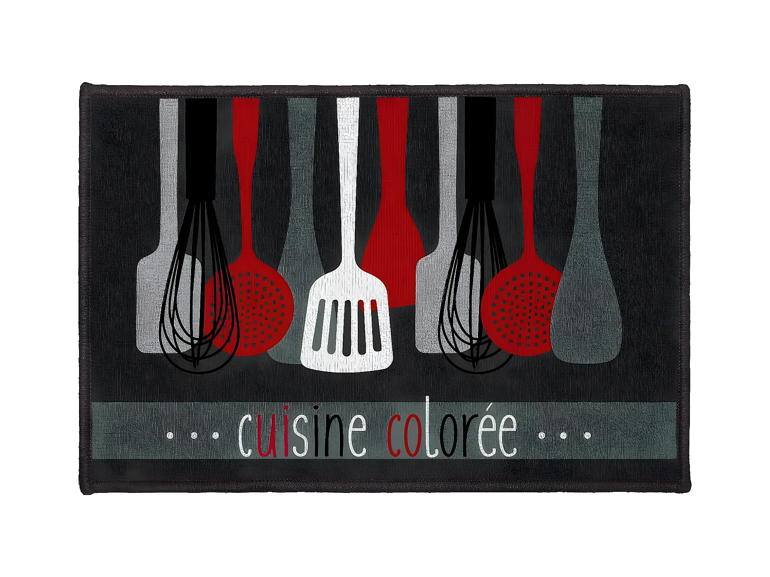 Tapis de Cuisine "Cuisinette" 40x60cm Gris