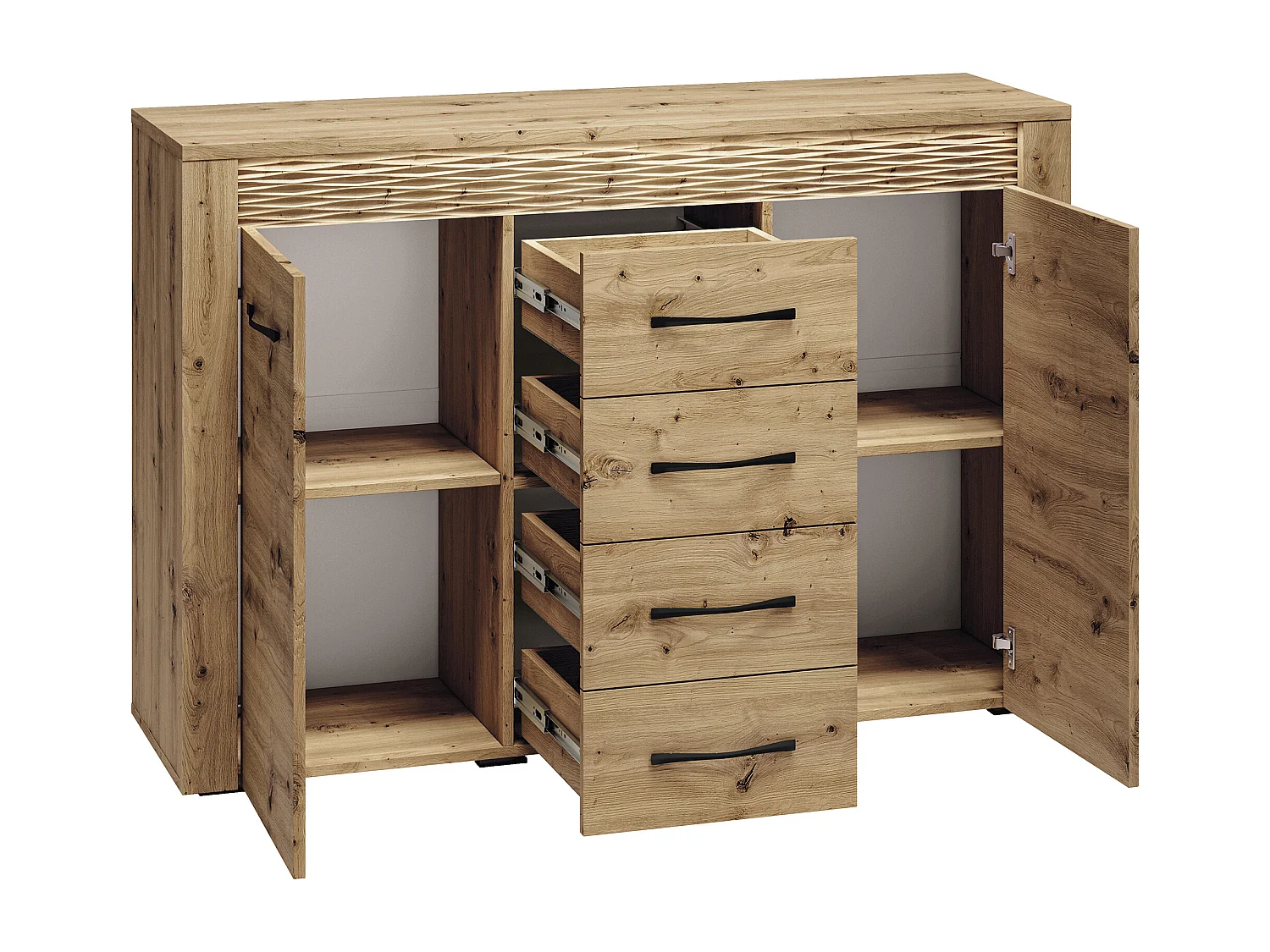 KOMMODE Artis Artisan Eiche 138 / 40 / 94cm