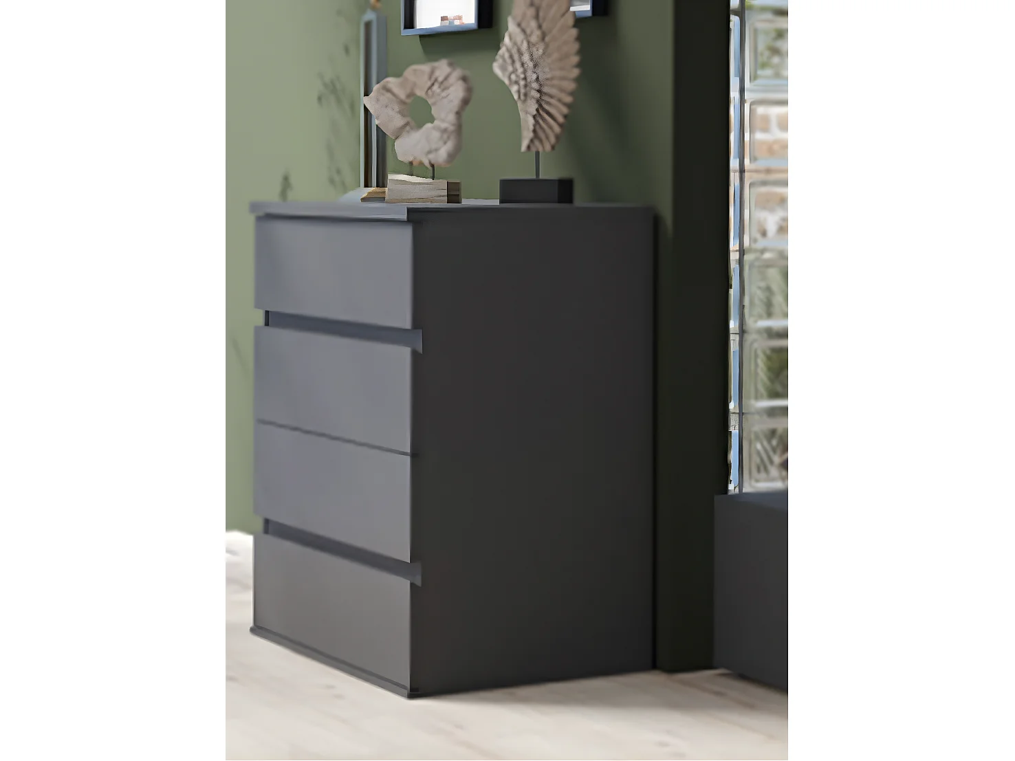 SCHUBLADENKOMMODE Fino graphit 91,5 / 42 / 85cm