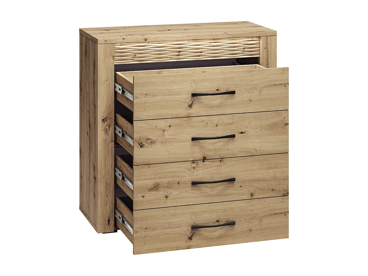 KOMMODE Artis Artisan Eiche, 92 / 40 / 94cm