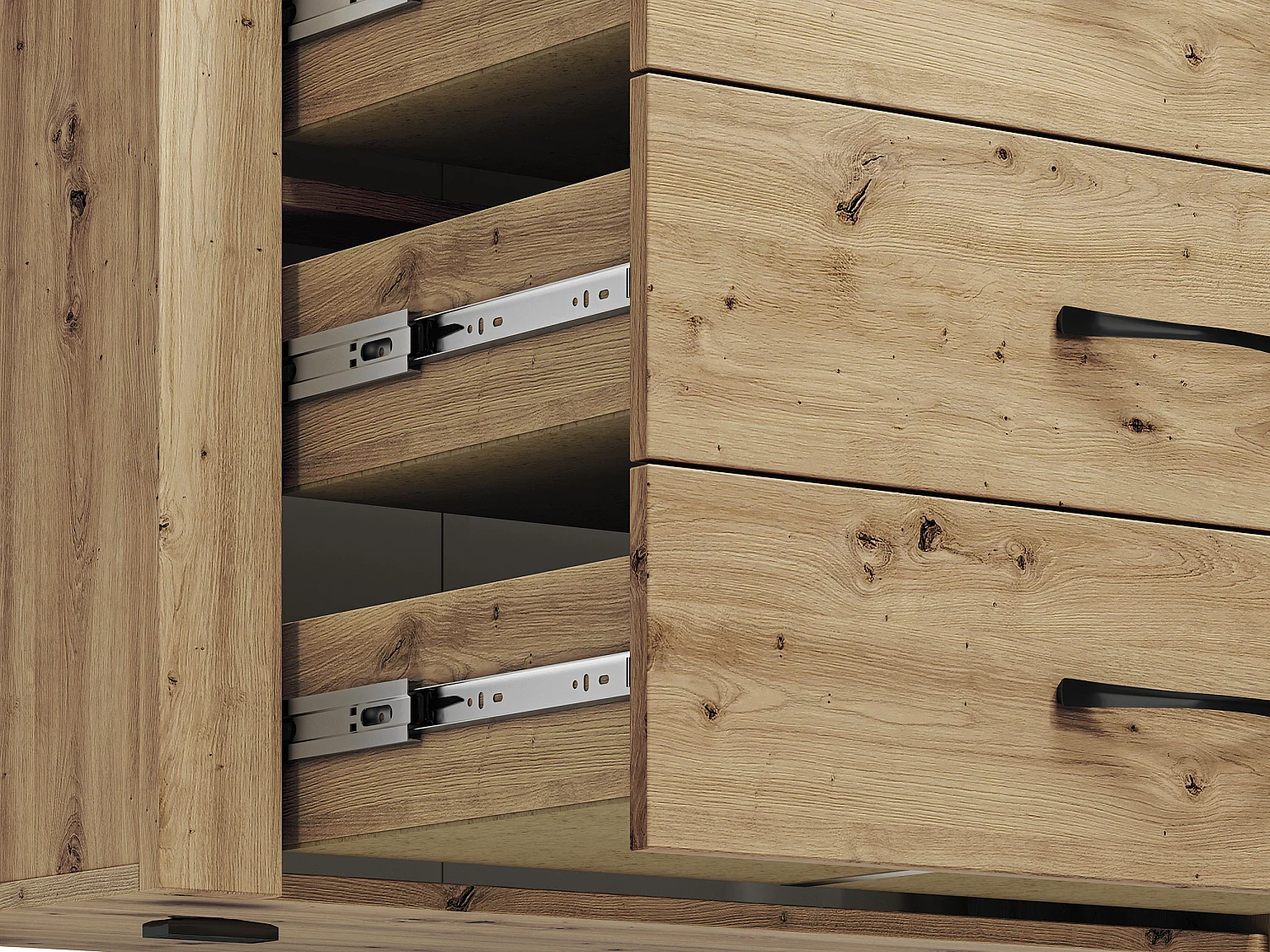 KOMMODE Artis Artisan Eiche, 92 / 40 / 94cm