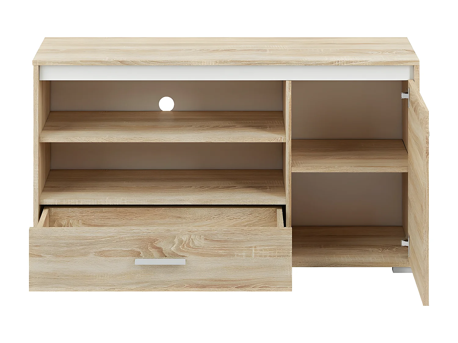 LOWBOARD Avo Sonoma Eiche, Absetzung austauschbar 120 / 34 / 66cm