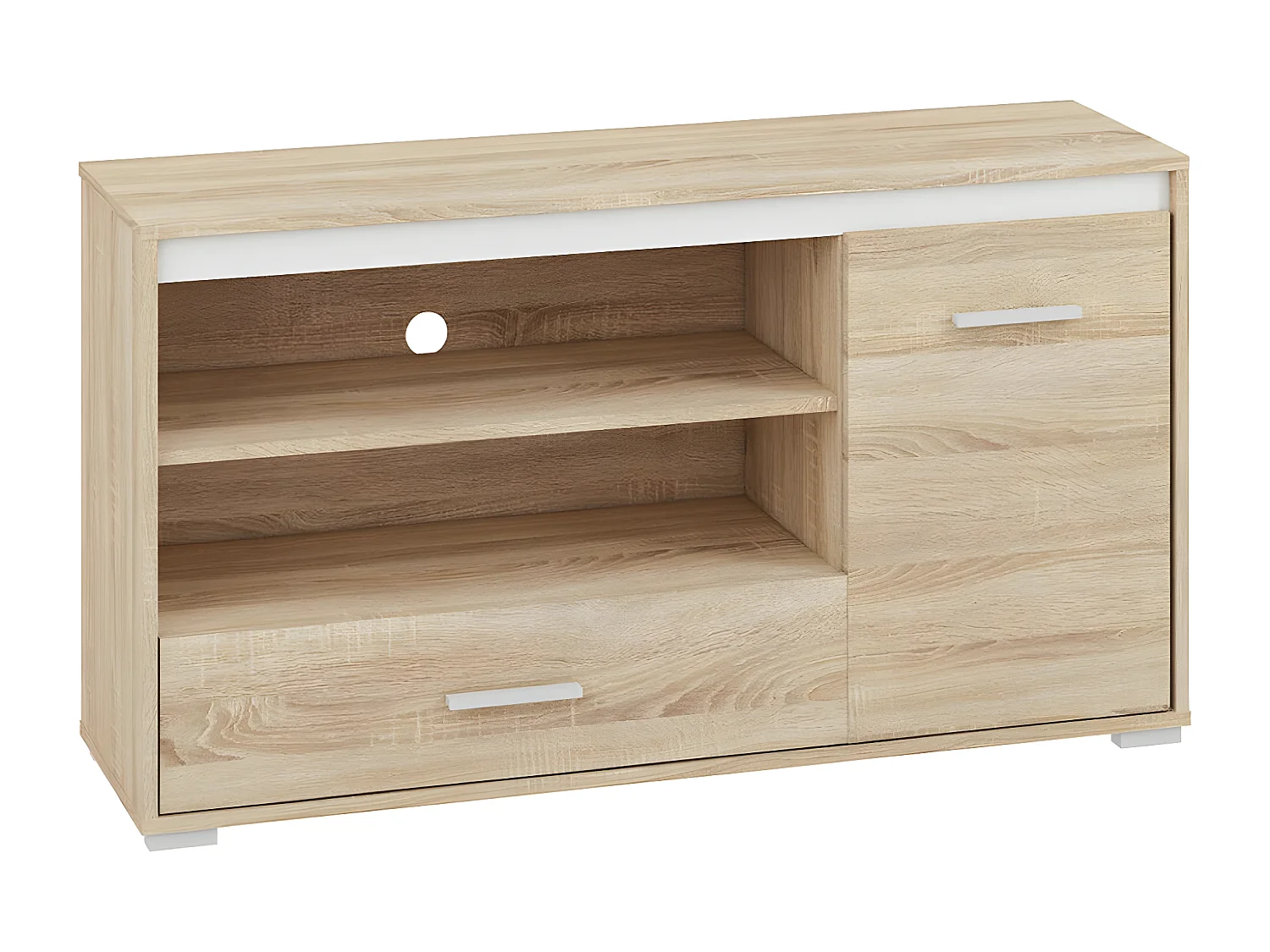 LOWBOARD Avo Sonoma Eiche, Absetzung austauschbar 120 / 34 / 66cm