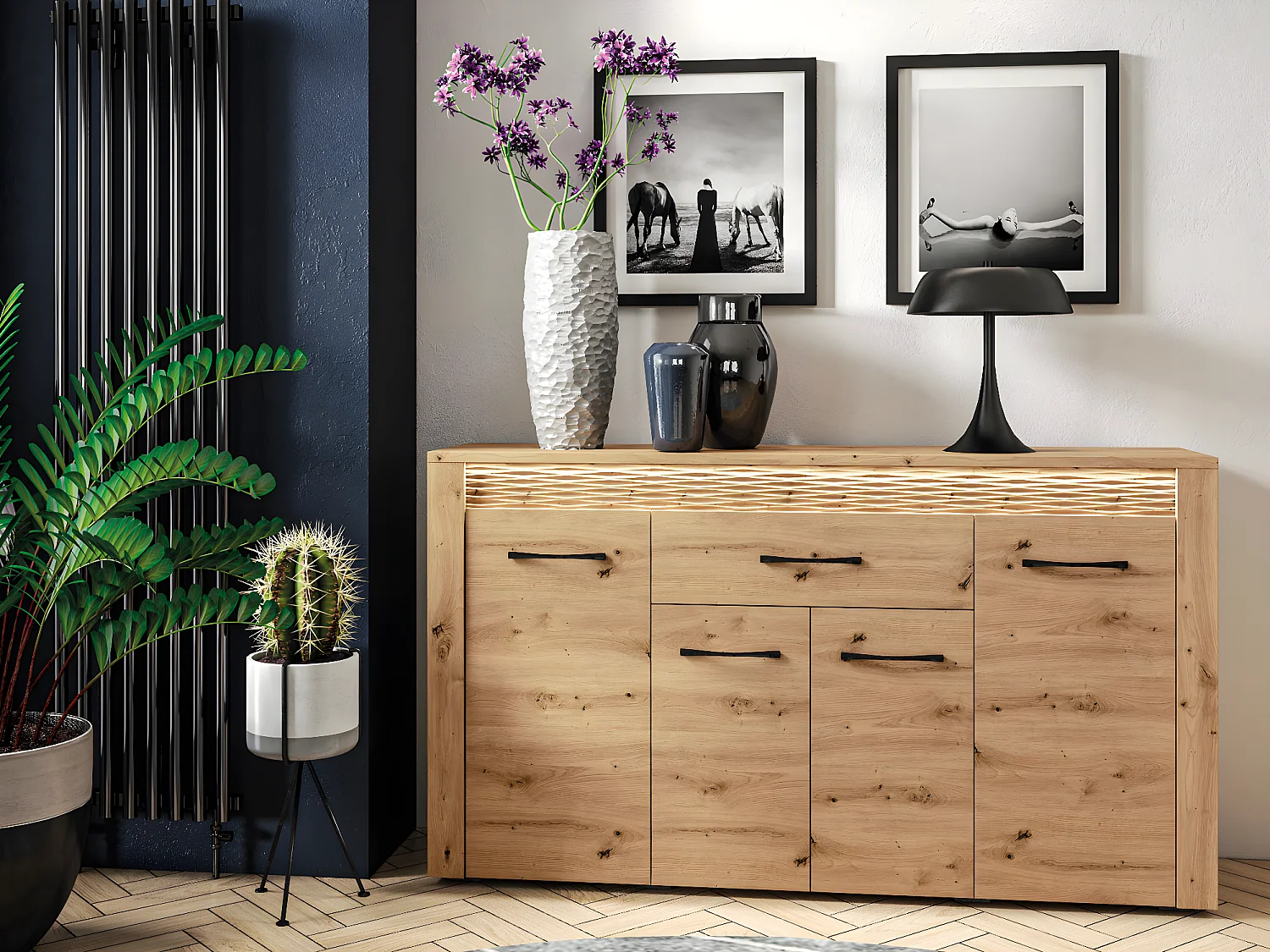 SIDEBOARD Artis Artisan Eiche, 165 / 40 / 94cm