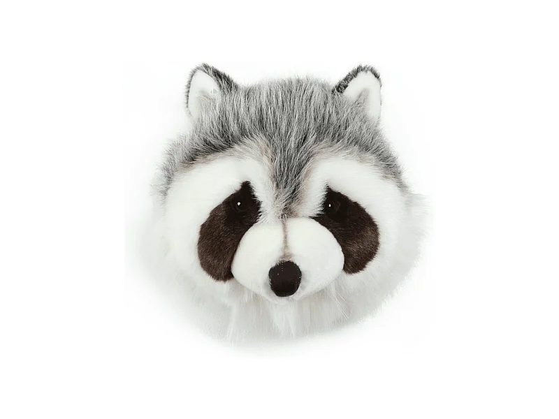 Peluche trophée raton laveur Josh en polyester collection Forêt