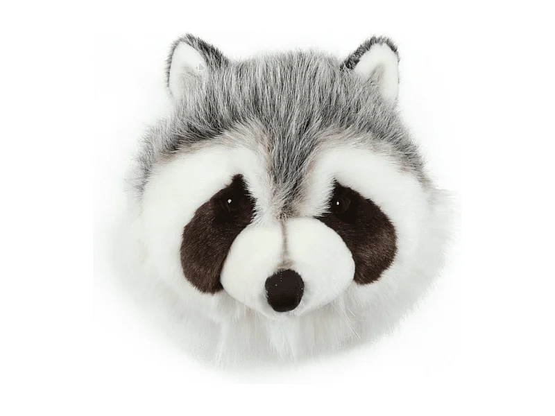 Peluche trophée raton laveur Josh en polyester collection Forêt