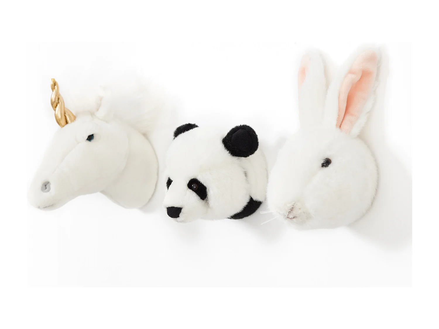 Peluche trophée mini 3 petites têtes collection Lovely