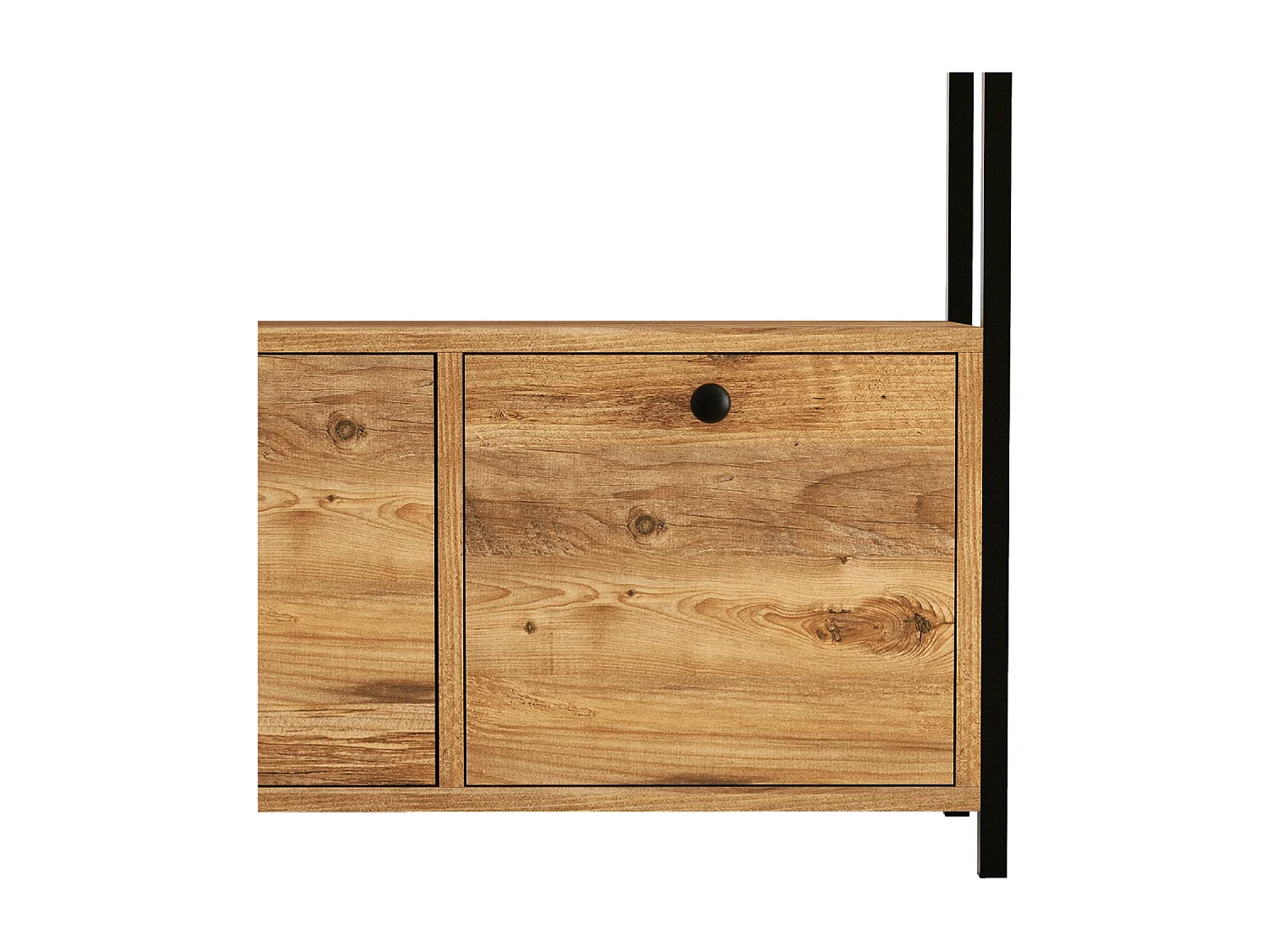 Buffet Industrial 3 Portas Madeira/Preto DRAGOR