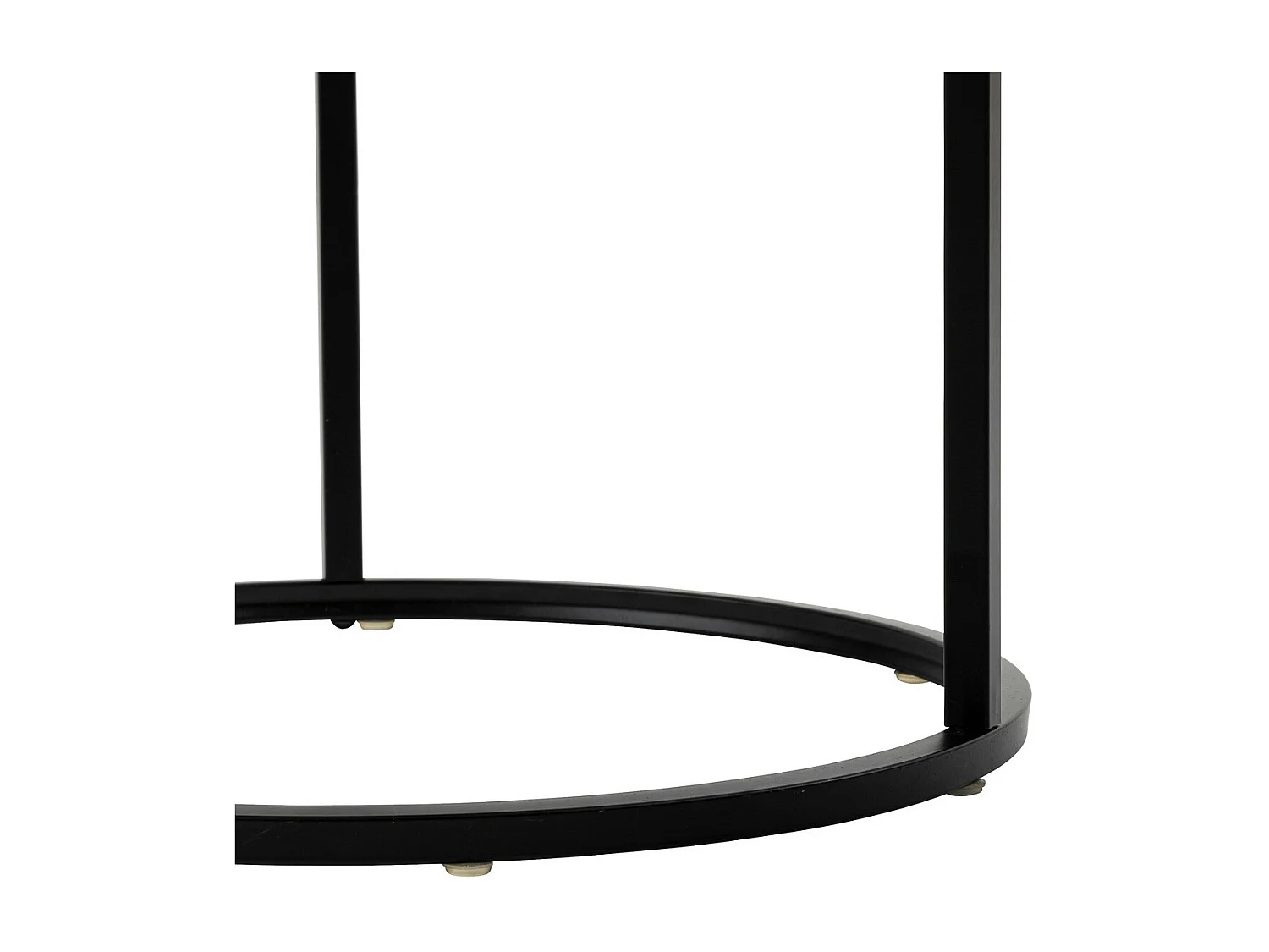 Set de 3 Tables d'appoint en métal noir D 35 D 45 et D 54 cm