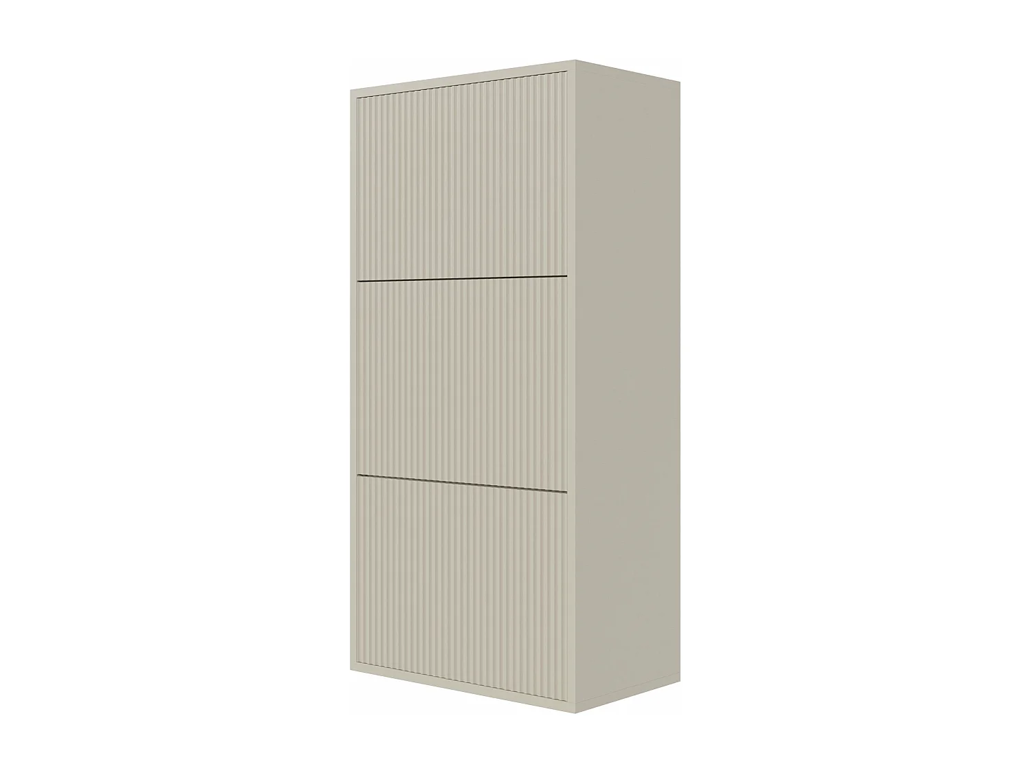 Meuble à chaussures suspendu - grège - 50x30x125 cm - VELDIO