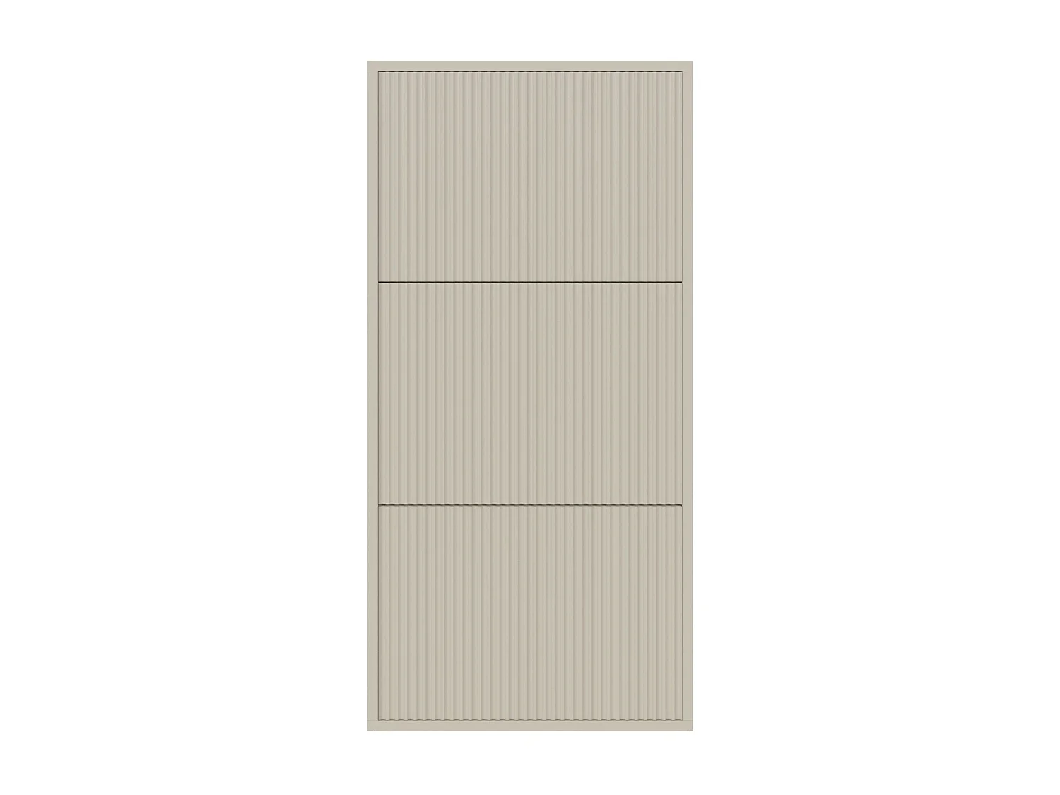 Meuble à chaussures suspendu - grège - 50x30x125 cm - VELDIO