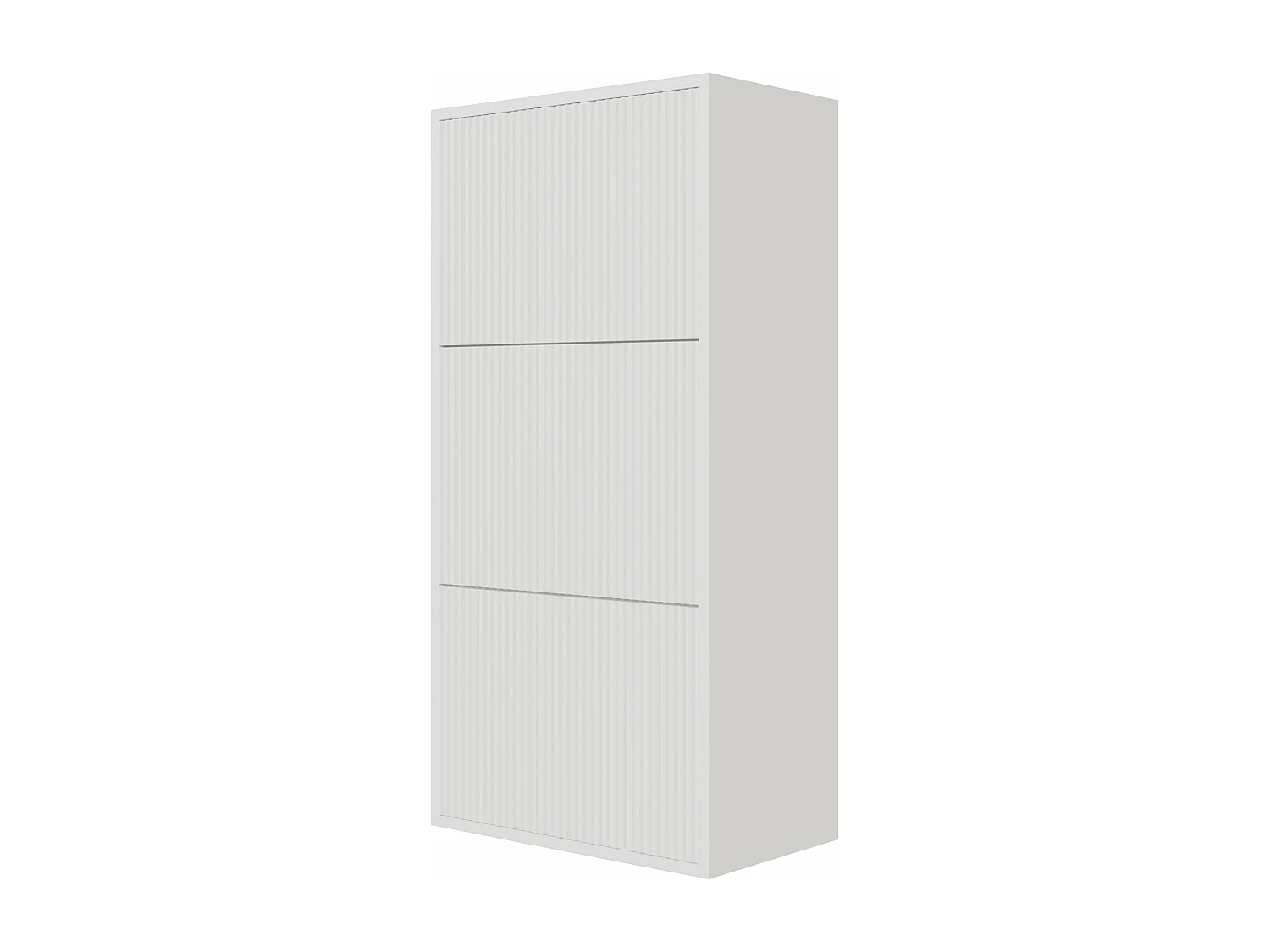 Meuble à chaussures suspendu - blanc - 50x30x125 cm - VELDIO