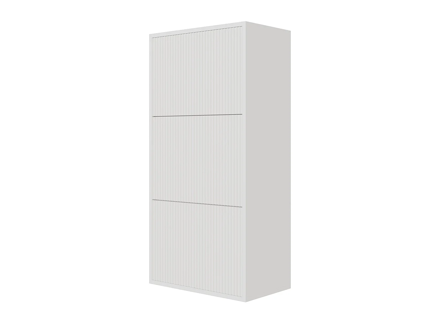 Meuble à chaussures suspendu - blanc - 50x30x125 cm - VELDIO