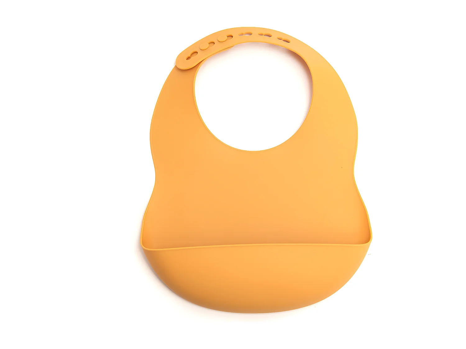 Lot de 2 bavoirs bleu et moutarde