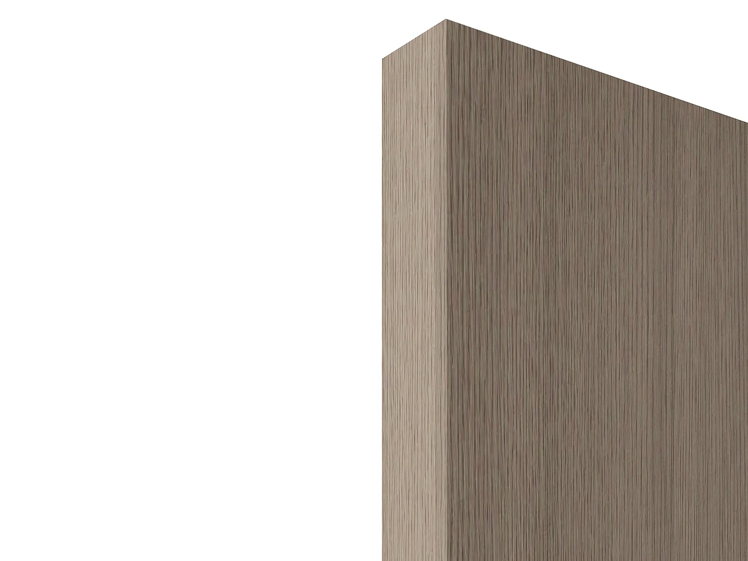 Porta scorrevole 83 x 210 cm in Legno e MDF con guida a scomparsa Rovere chiaro - BOCAZI