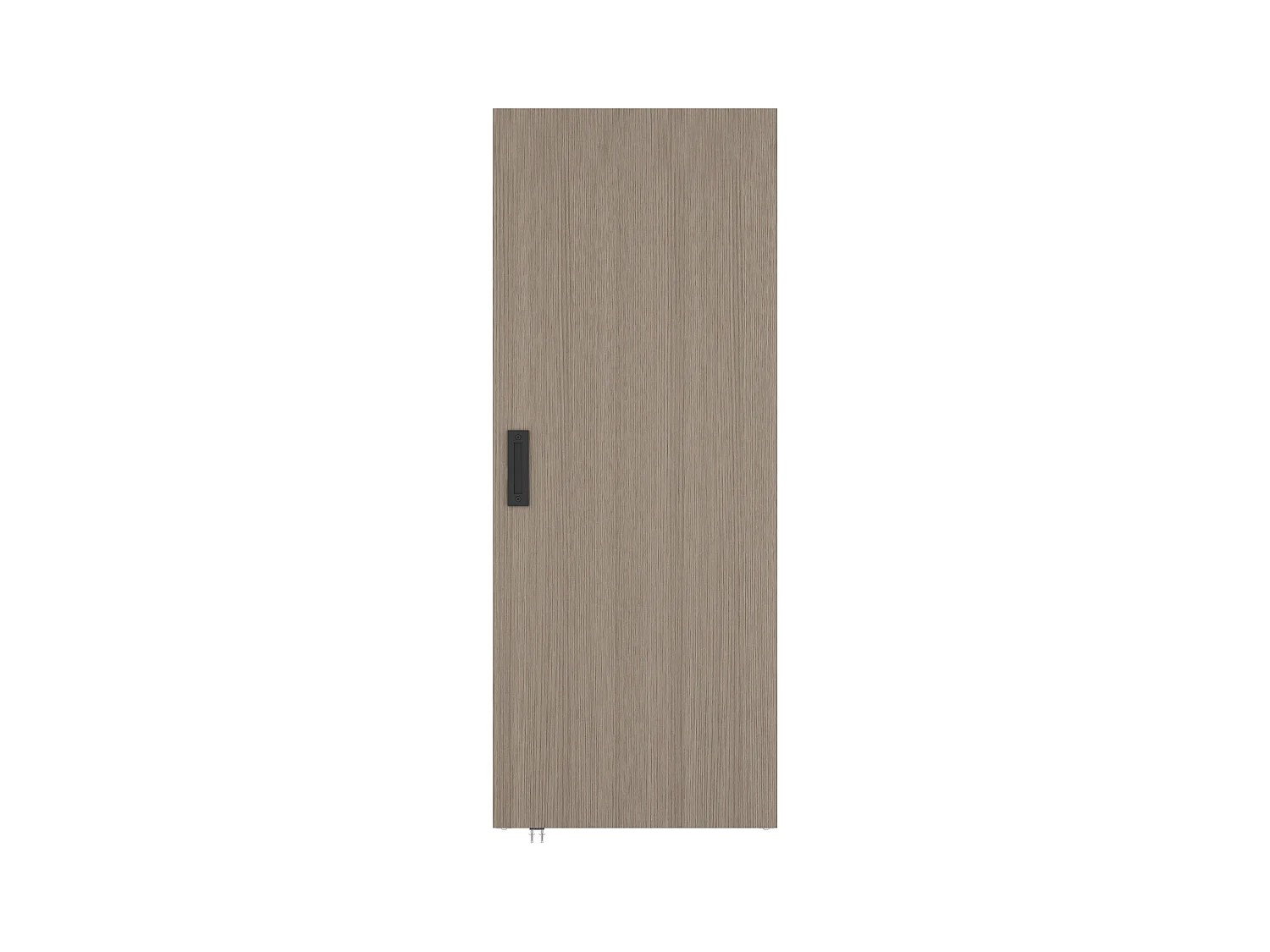 Porte coulissante en bois et MDF avec rail invisible -  Chêne clair - 83 x 210 cm - BOCAZI