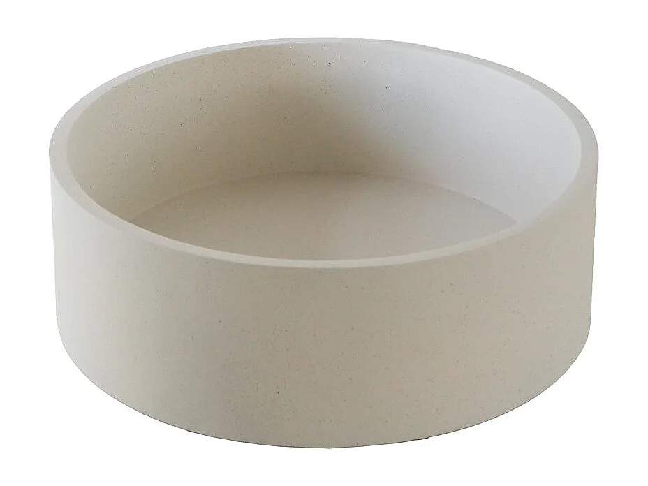 Vasque à poser en béton beige 37 cm