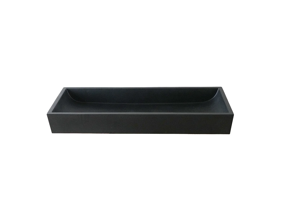 Vasque en béton noir 100 cm