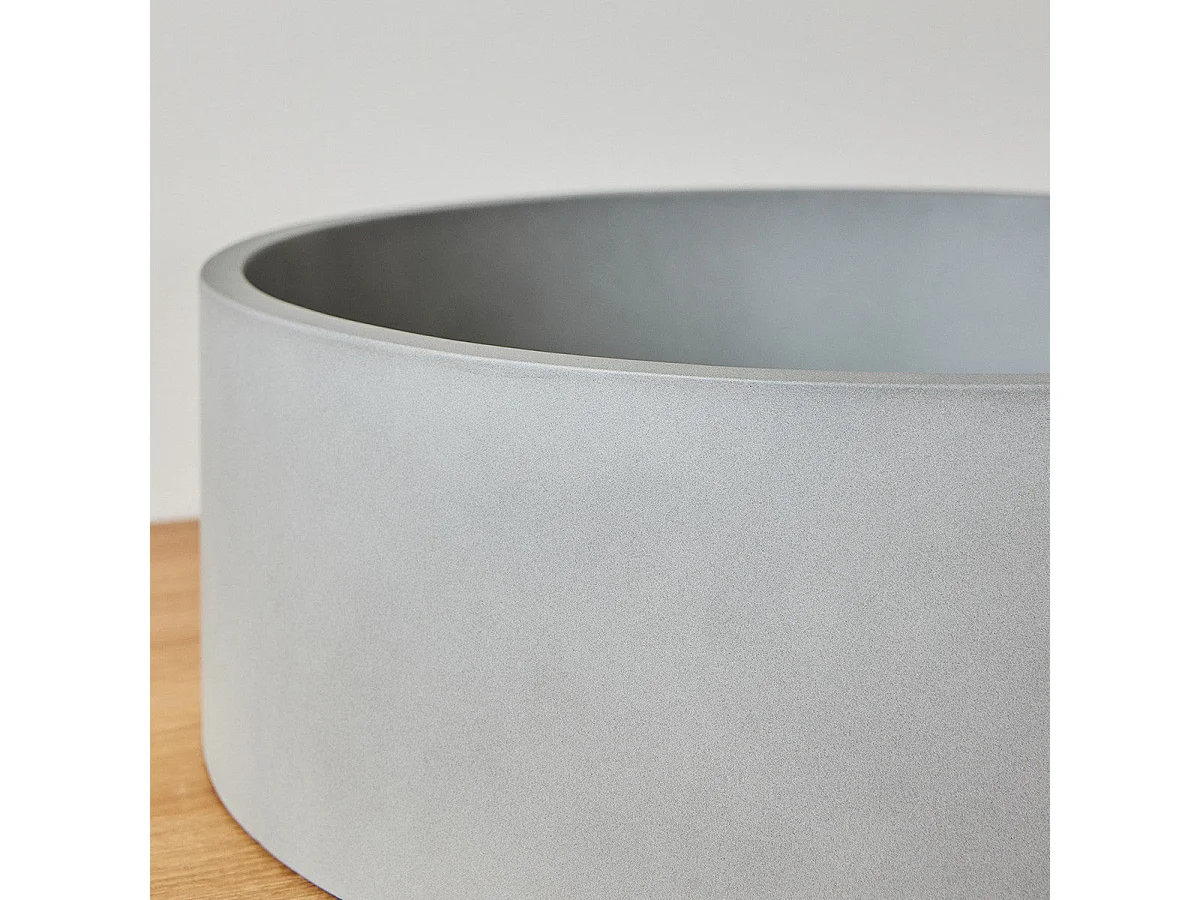 Vasque à poser en béton gris 37 cm
