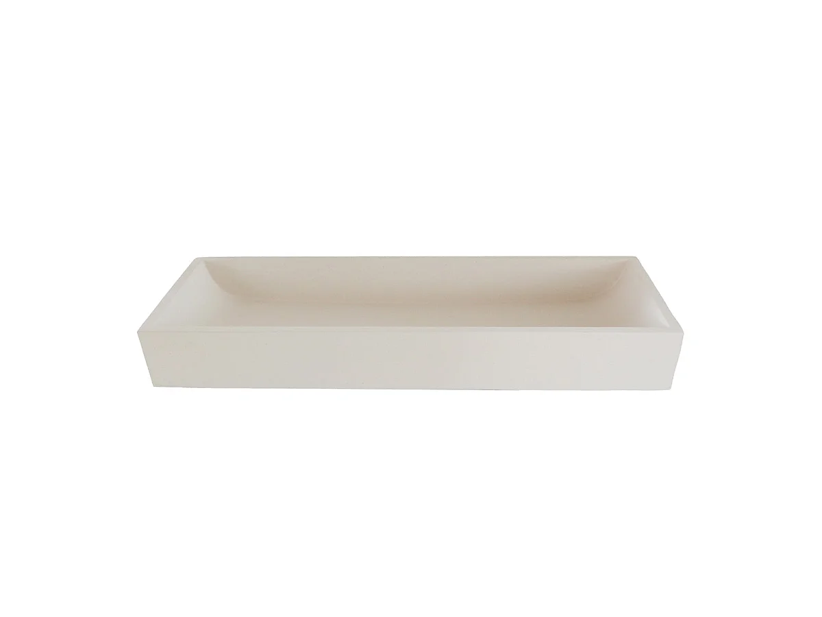 Lavabo de hormigón beige