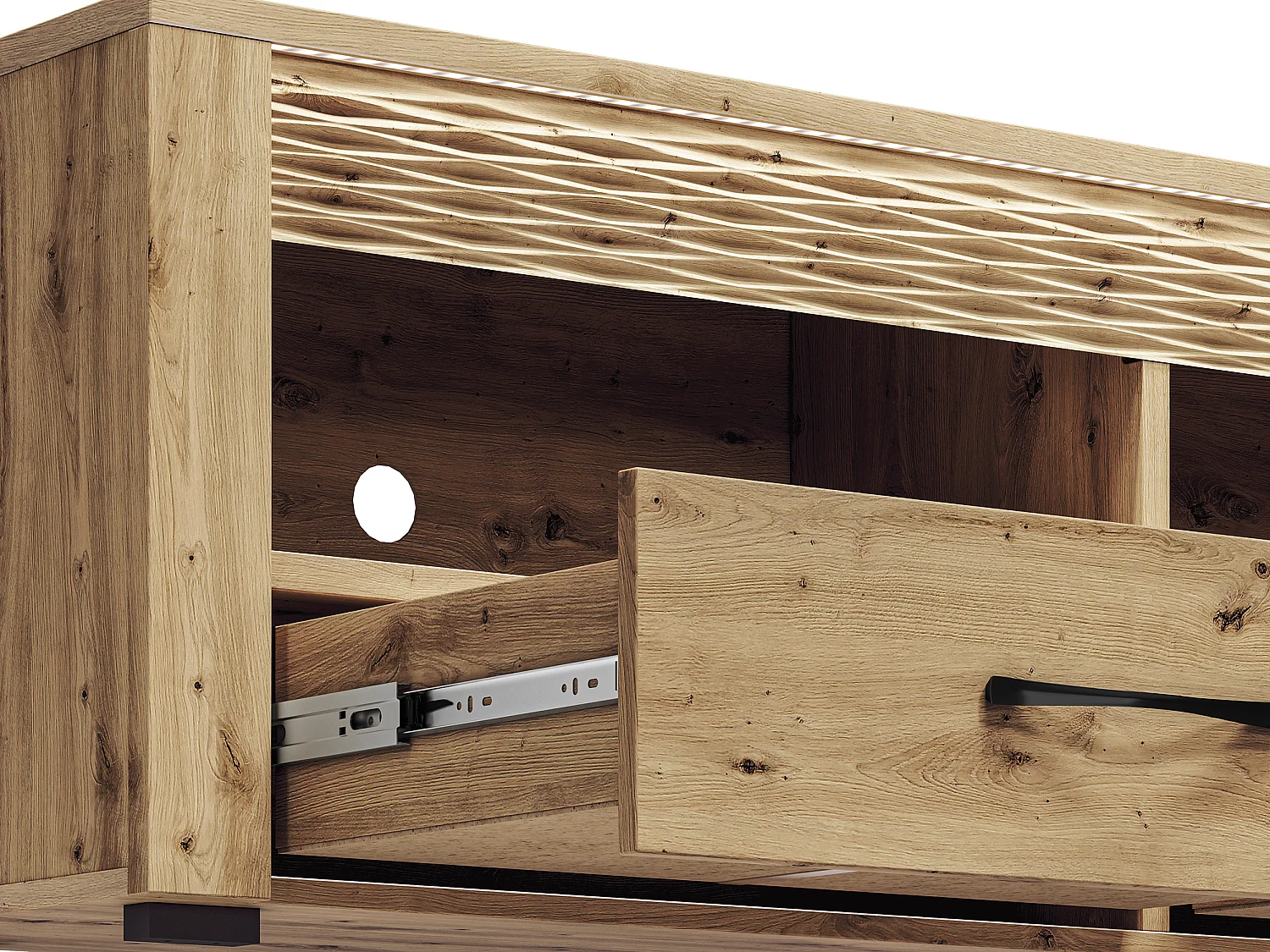LOWBOARD Artis Artisan Eiche, 150 / 40 / 52cm