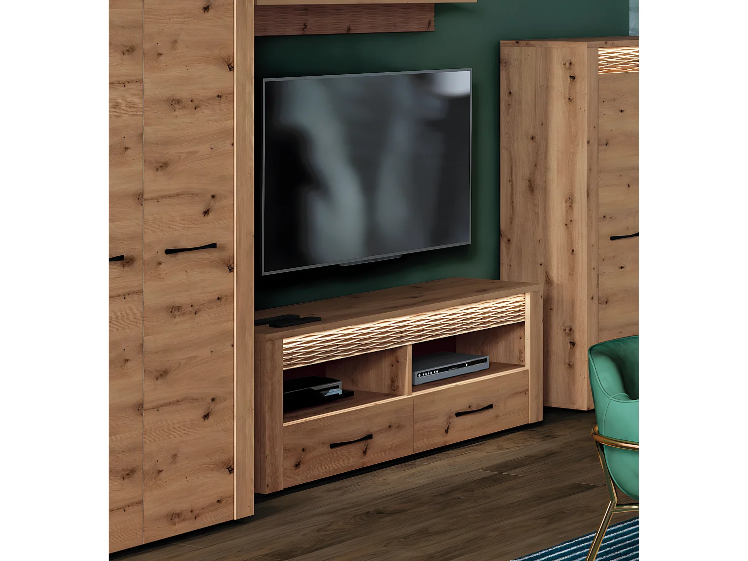 LOWBOARD Artis Artisan Eiche, 150 / 40 / 52cm