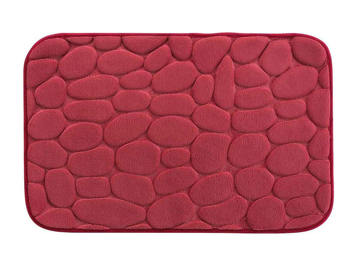 Tapis de Bain "Ricochet" 40x60cm Framboise