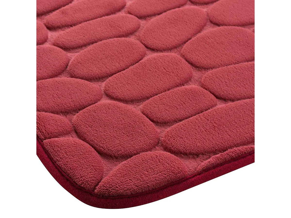 Tapis de Bain "Ricochet" 40x60cm Framboise