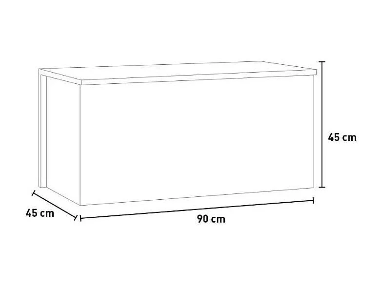 Baúl almacenaje de objetos para entradas dormitorio