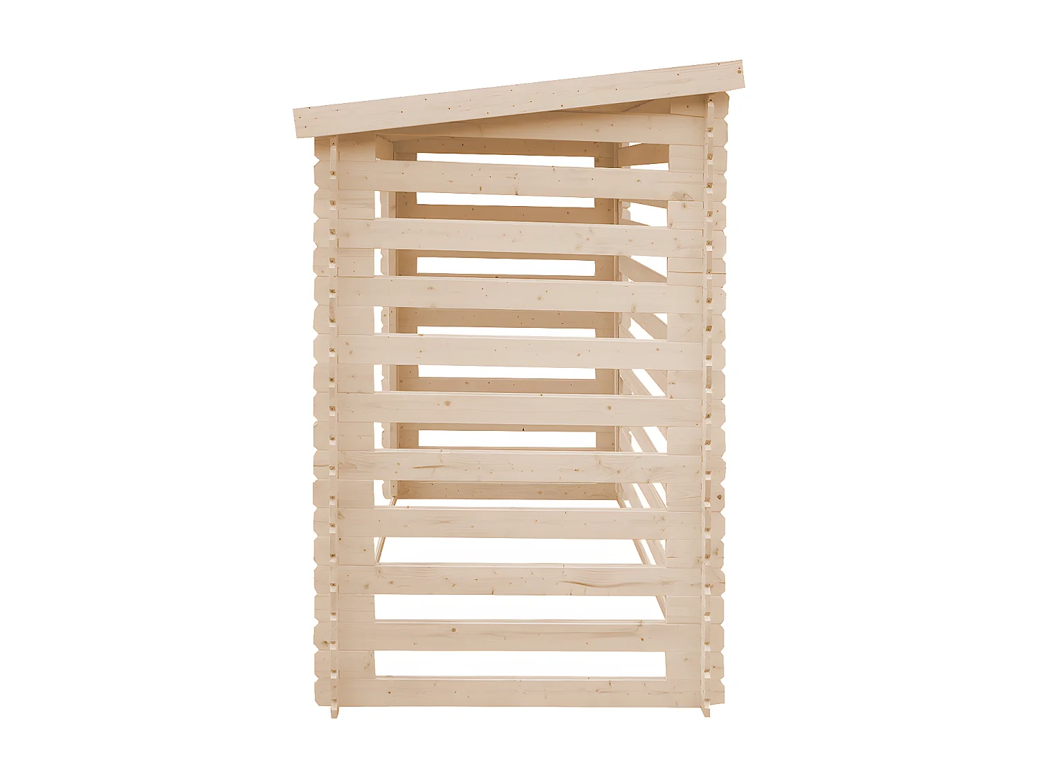 Holz Kaminholzregal TIMBELA M202 - B232xL146xH199 cm/ 2.63m2