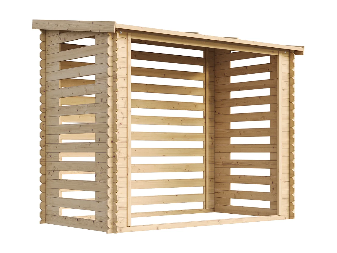Abri à bûches - l146xL232xH199 cm/ 2.63 m2 - M202