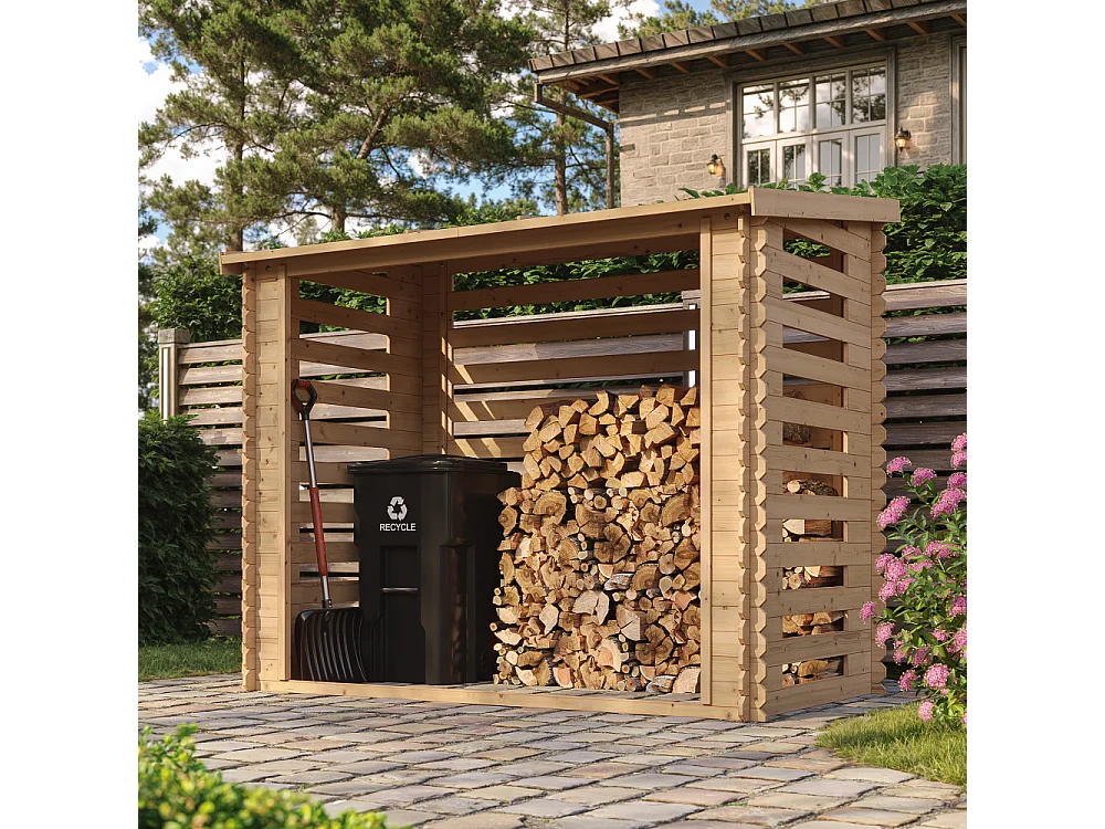 Abri à bûches - l146xL232xH199 cm/ 2.63 m2 - M202