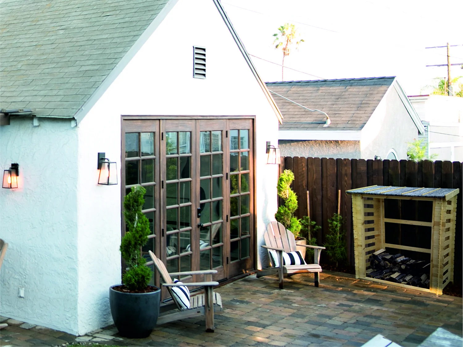 TIMBELA - Haardhout Opslagschuurtje - M201-1 - l86xL184xH200 cm/ 0,9 m2