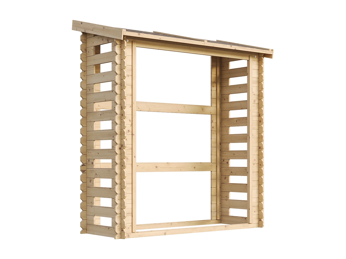 Legnaia da esterno in legno - 86x184xA200 cm / 2m² - M201