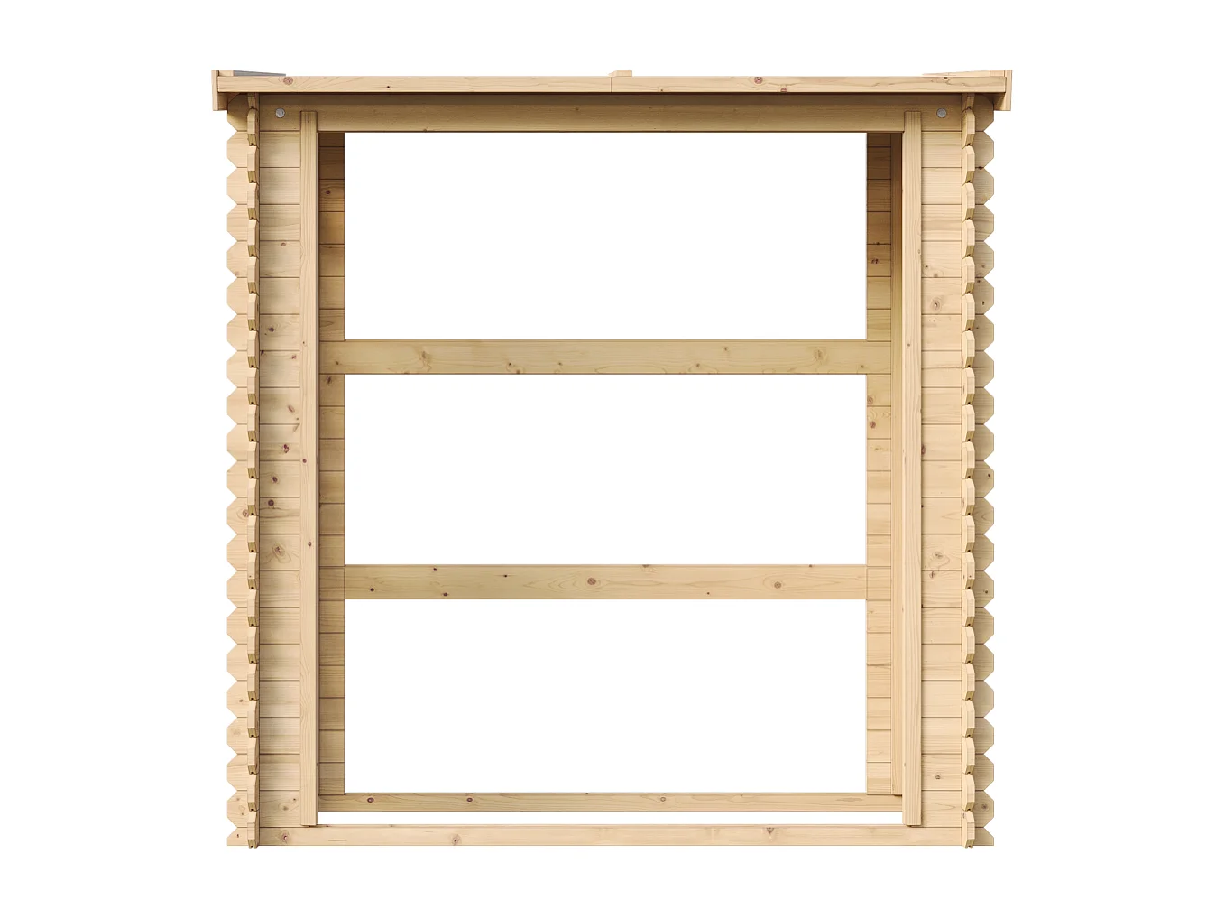 Legnaia da esterno in legno - 86x184xA200 cm / 2m² - M201