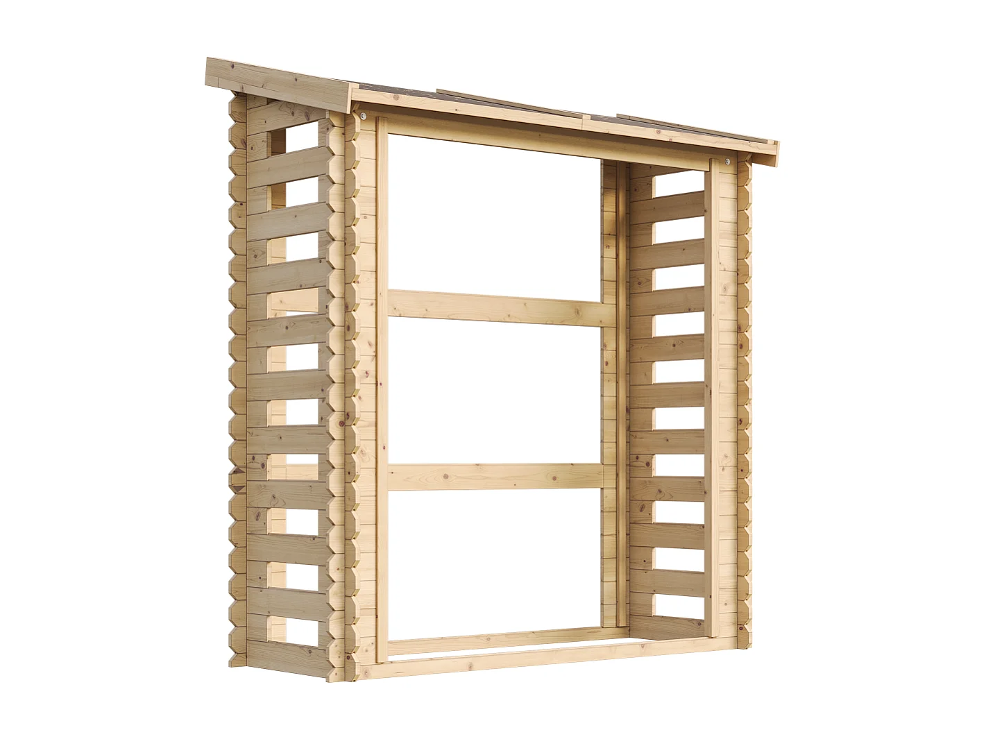 Abri à bûches -l86xL184xH200 cm/ 0.9 m2 - M201