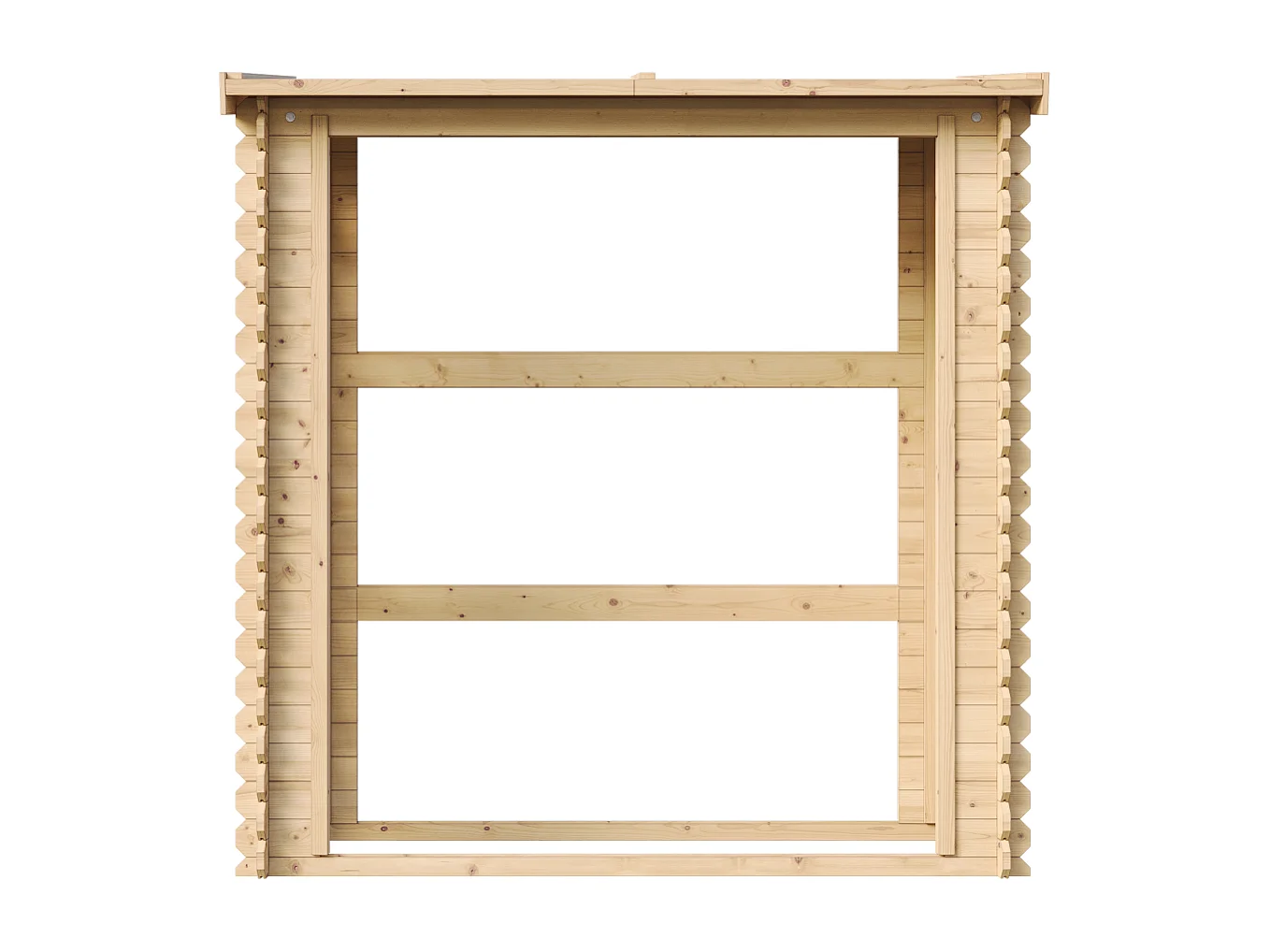 Abri à bûches -l86xL184xH200 cm/ 0.9 m2 - M201