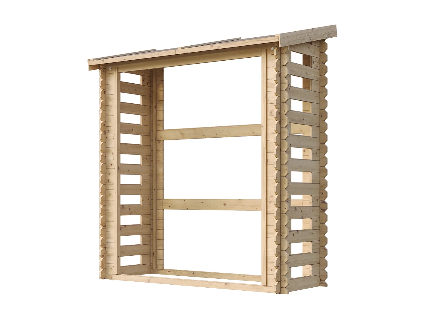 Abri à bûches -l86xL184xH200 cm/ 0.9 m2 - M201