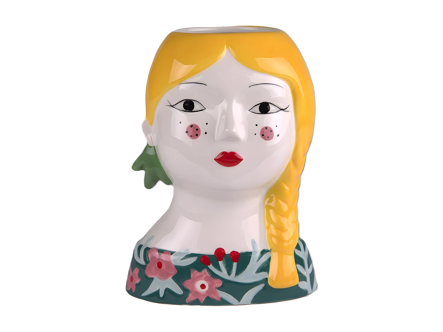 Vase poupée russe blonde 23 cm